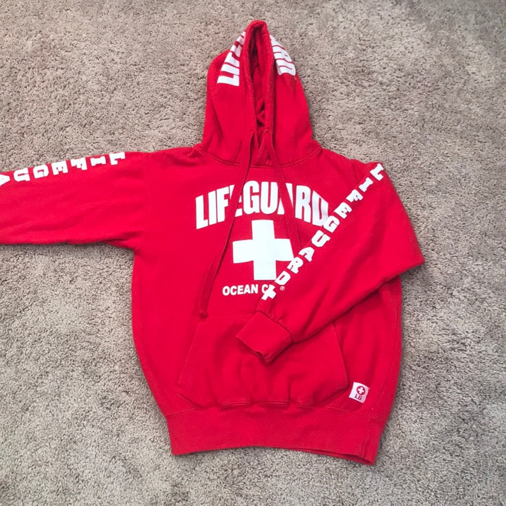 Ocean City Lifeguard Red Sweatshirt